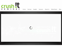 Tablet Screenshot of crushitseminar.com